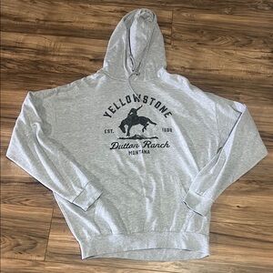 Gray Yellowstone Dutton Ranch Hoodie